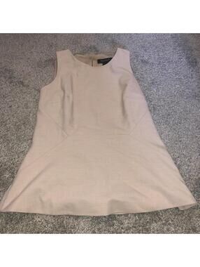 White House Black Market Women's Tan and Cream Blous